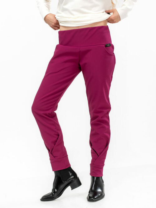 Dámske elegantné nepremokavé softshell nohavice Syntia