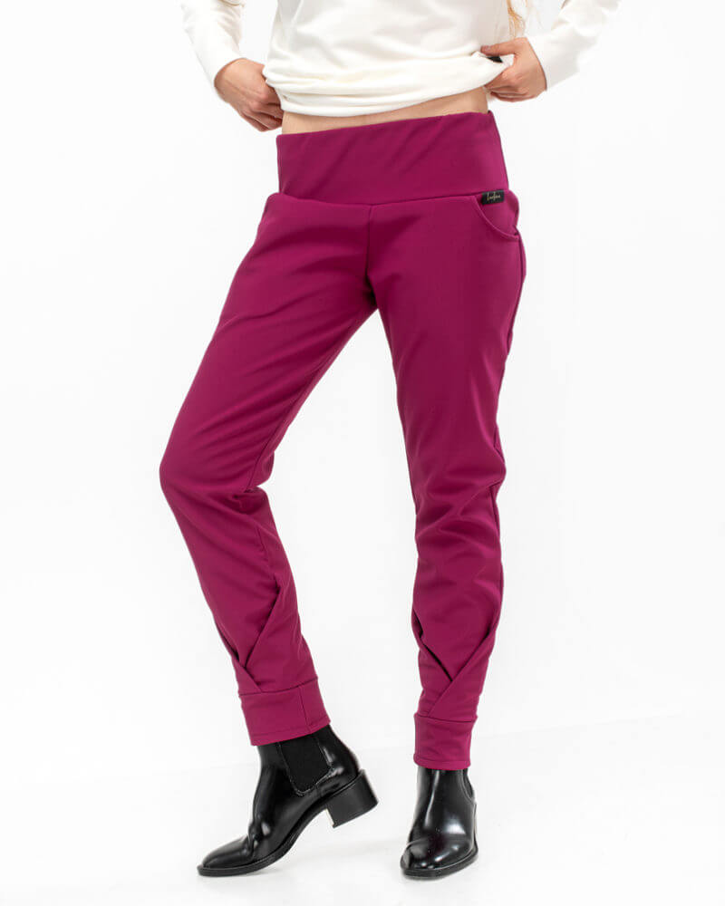 Dámske elegantné nepremokavé softshell nohavice Syntia