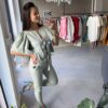 ladime_lanove_nohavice_laris_4 Dámska blúzka Dália z ľanu a sorony s elegantnými mašličkami